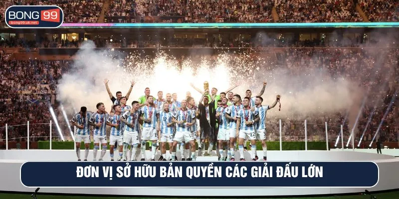 Đơn vị sở hữu bản quyền các giải đấu lớn